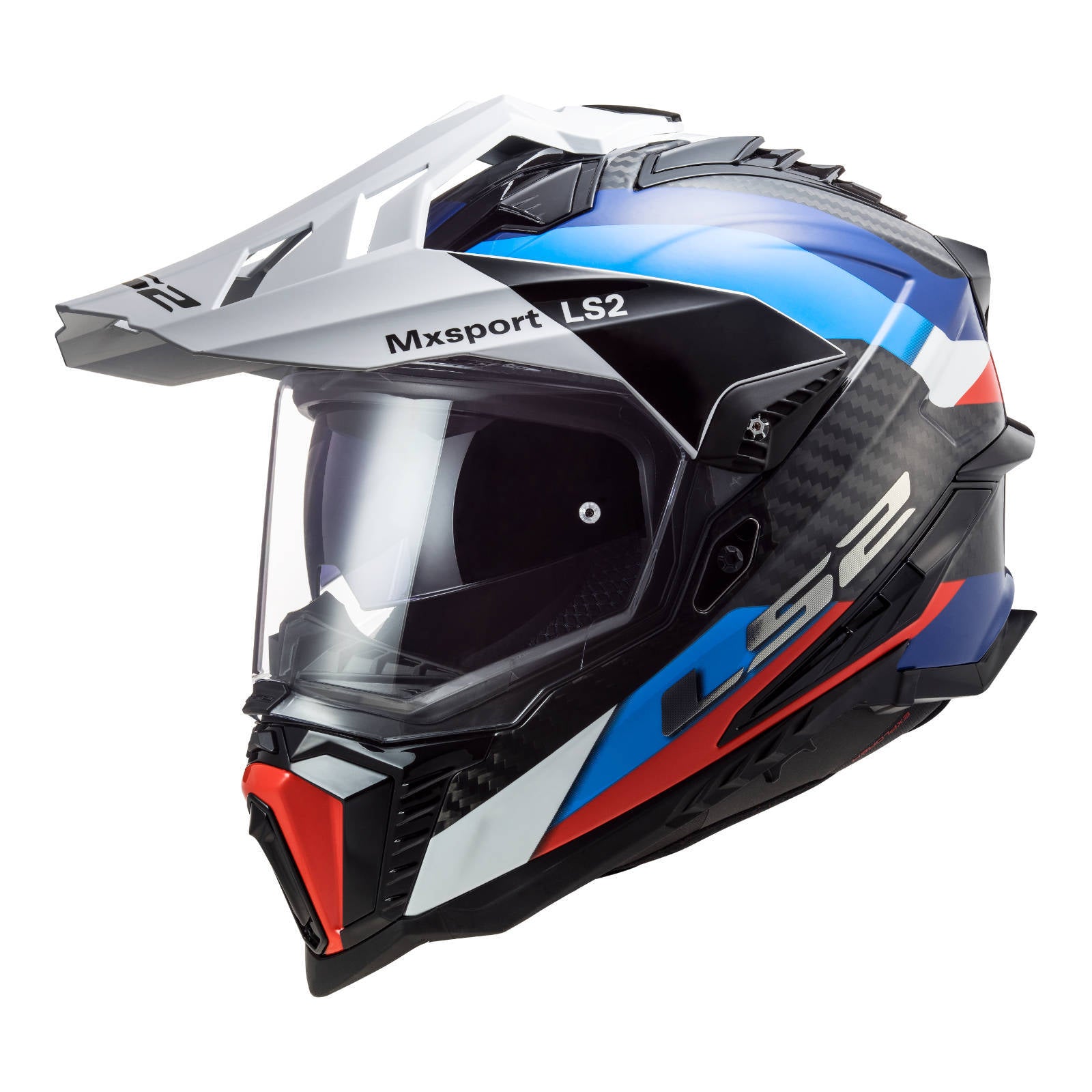 LS2 MX701 Explorer Carbon Frontier Helmet - Black / Blue – LS2