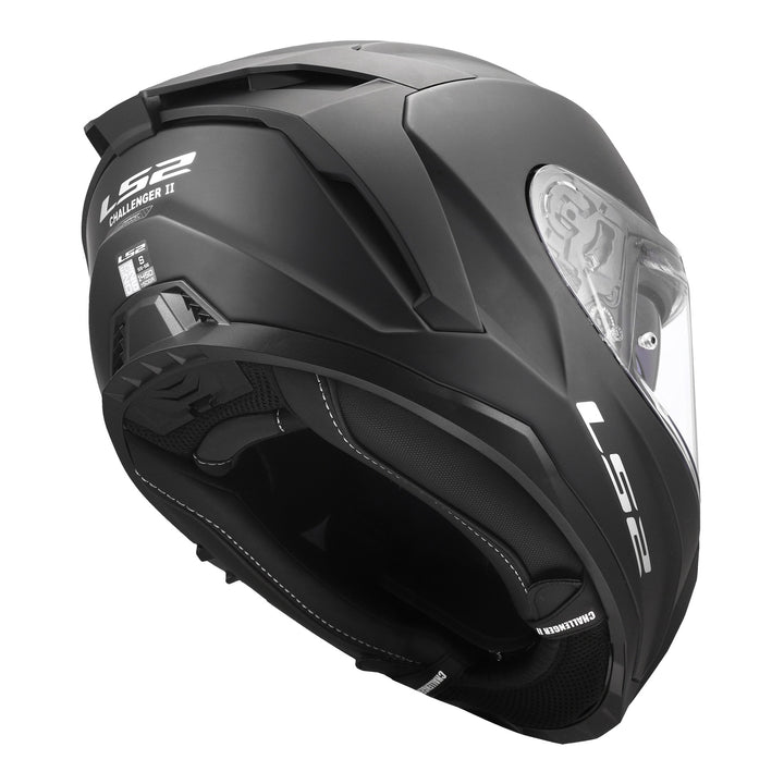 LS2 FF817 Challenger II Solid Helmet - Matte Black