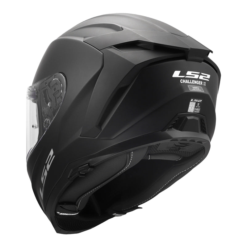 LS2 FF817 Challenger II Solid Helmet - Matte Black