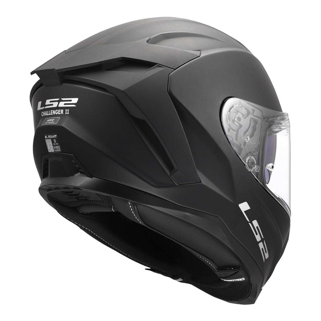 LS2 FF817 Challenger II Solid Helmet - Matte Black