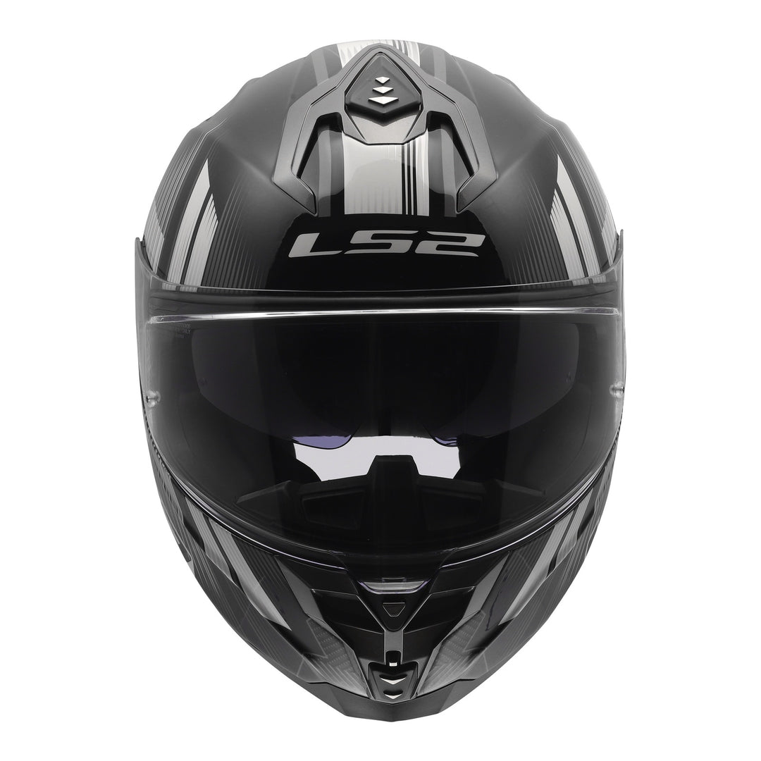 LS2 FF817 Challenger II Nitro Helmet - Black / Grey