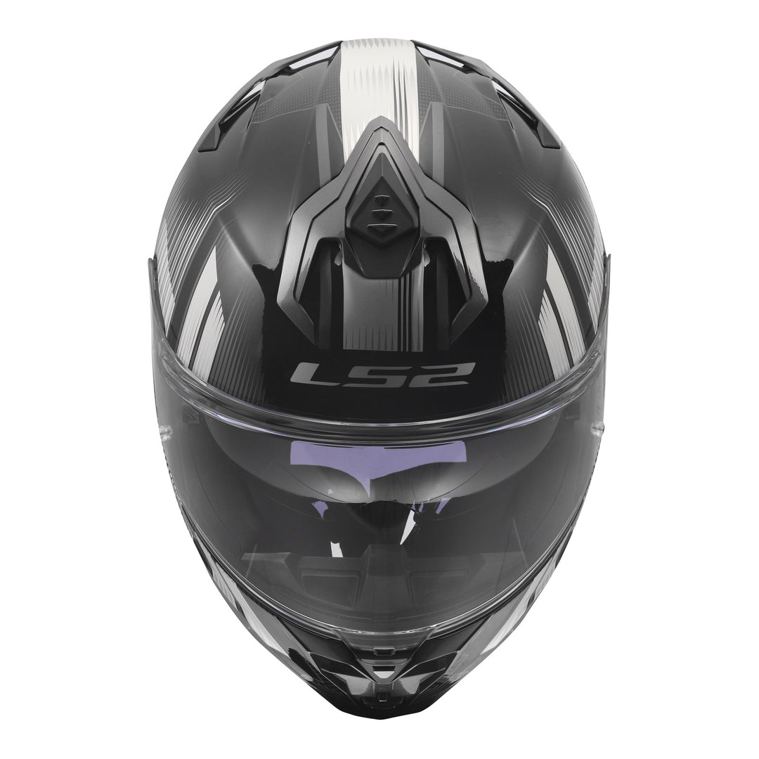 LS2 FF817 Challenger II Nitro Helmet - Black / Grey