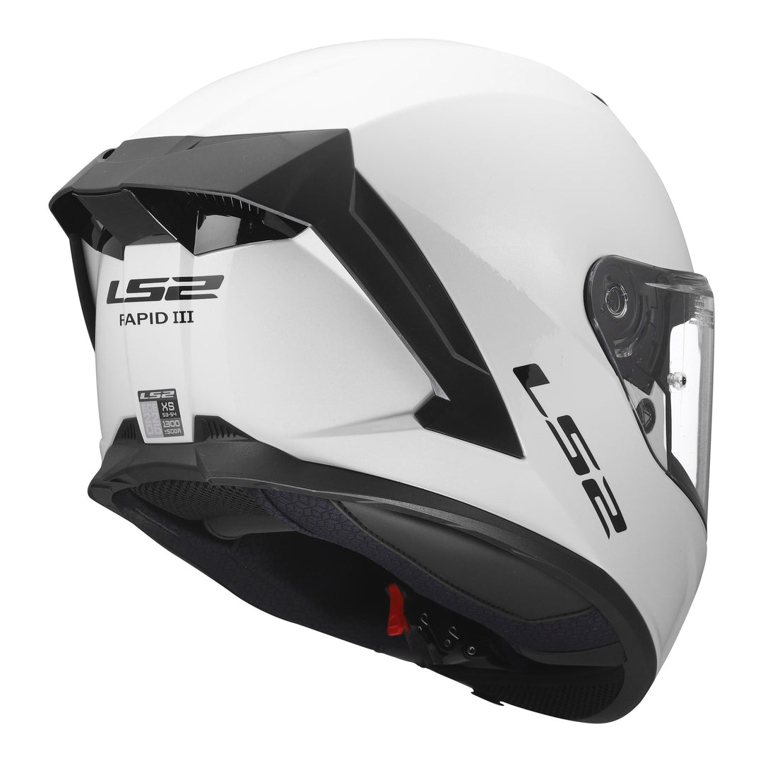 LS2 FF820 Rapid III Solid Helmet - Gloss White
