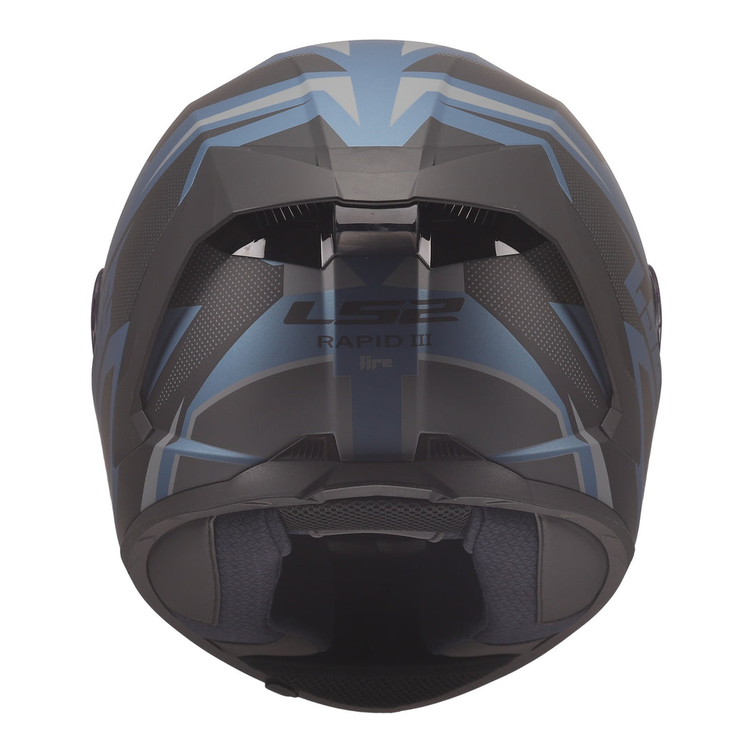 LS2 FF820 Rapid III Xtrem Helmet - Black / Blue Petrol