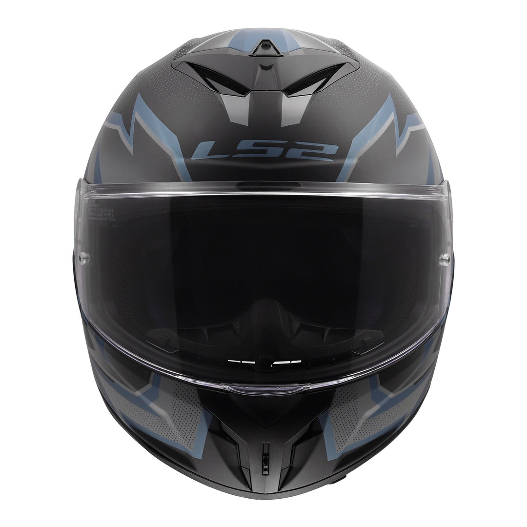 LS2 FF820 Rapid III Xtrem Helmet - Black / Blue Petrol