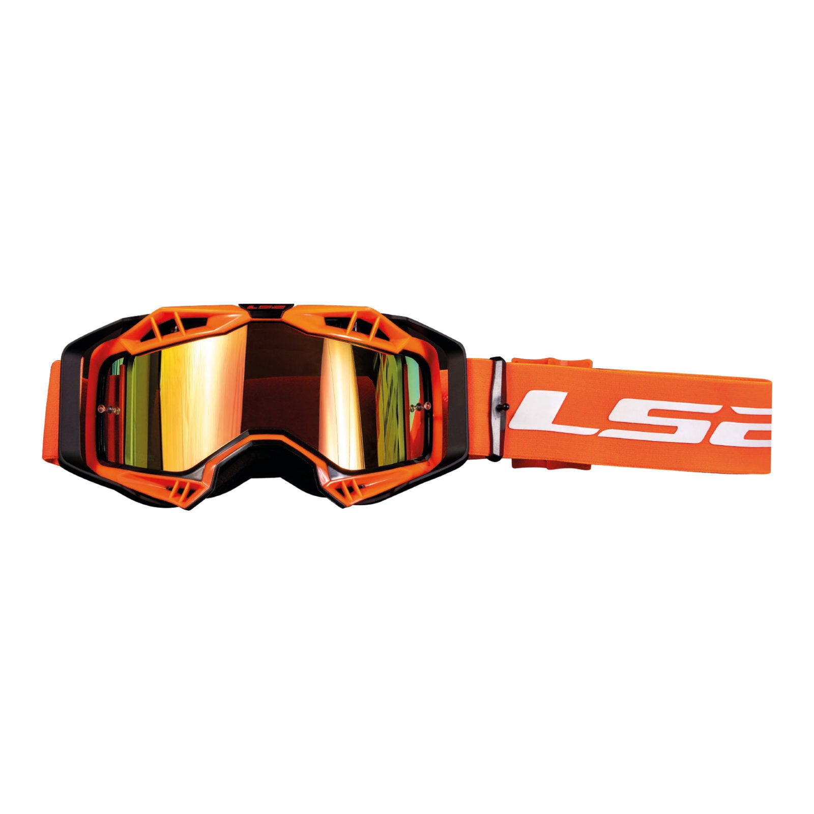 LS2 Aura Pro Goggle - Orange with Iridium Lens – LS2 Helmets Australia