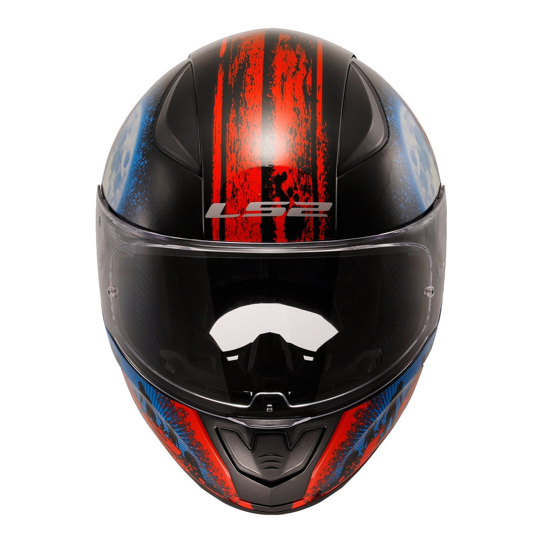 LS2 FF353 Rapid II Zombie - Matte Black / Red / White 06