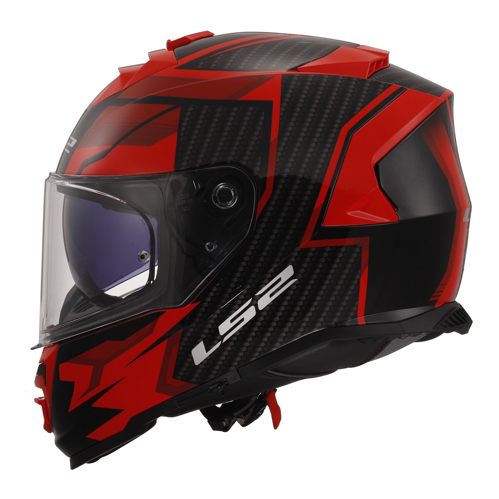 LS2 FF800 Storm II Tracker Helmet - Black / Red 06 – LS2 Helmets Australia