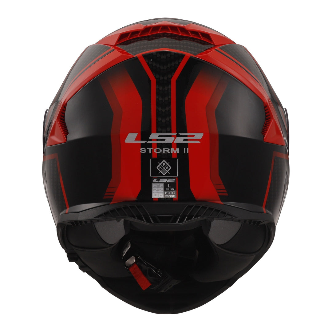 LS2 FF800 Storm II Tracker Helmet - Black / Red 06
