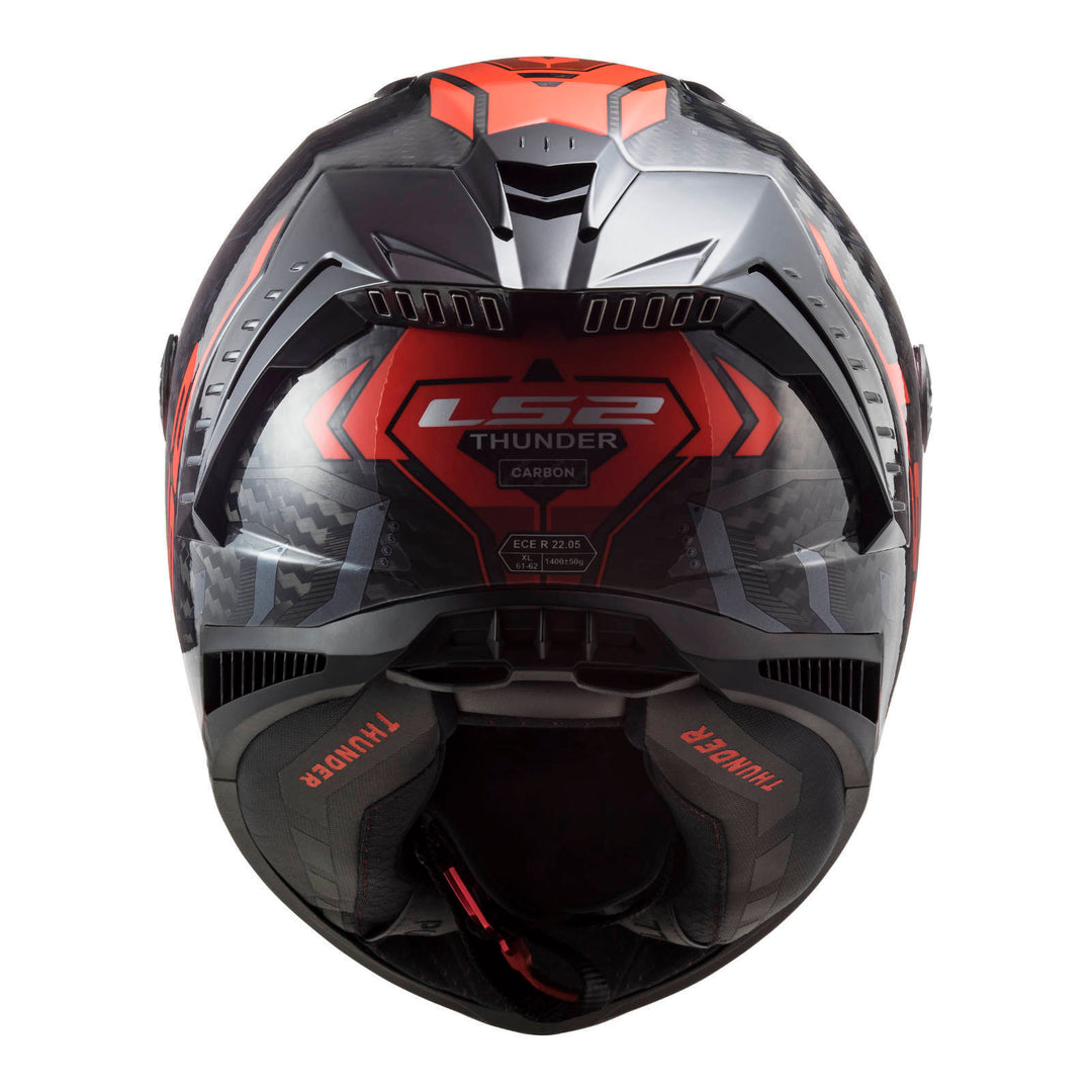 LS2 FF805 Thunder Carbon Sputnik - Metal Red 06