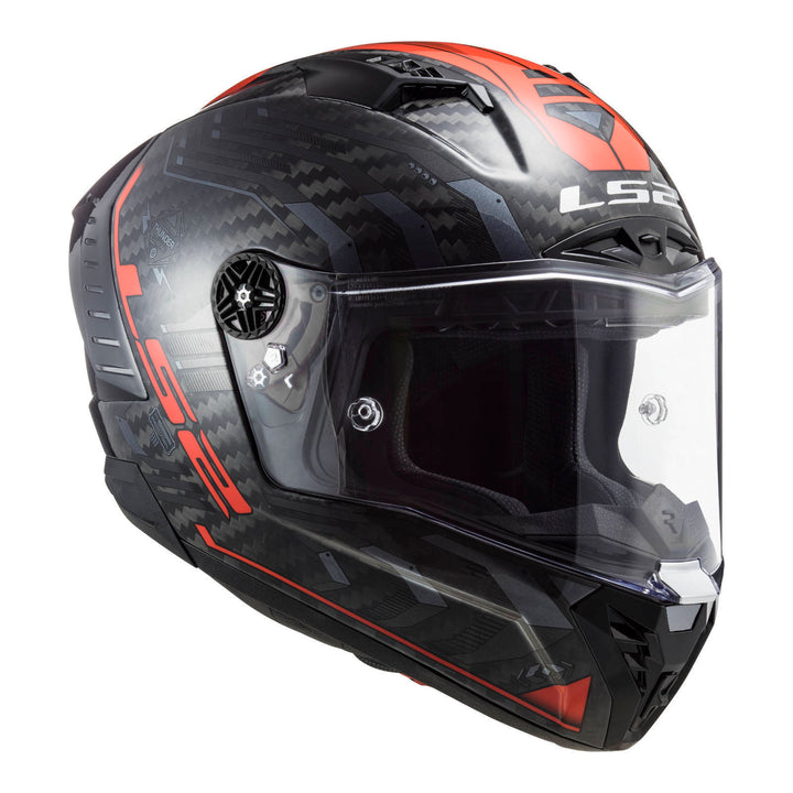 LS2 FF805 Thunder Carbon Sputnik - Metal Red 06