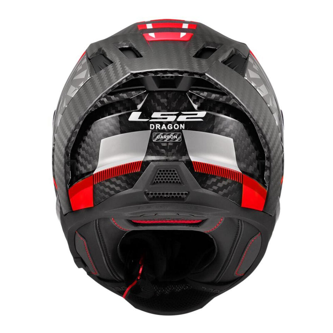LS2 FF807 Dragon Carbon Trax Helmet - Black / Carbon