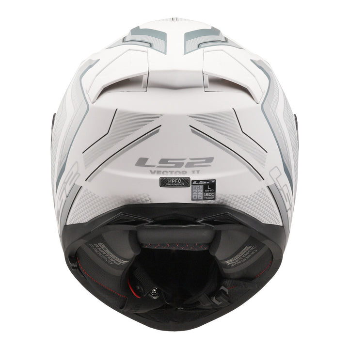 LS2 FF811 Vector II Alizer - Matte White / Silver 06