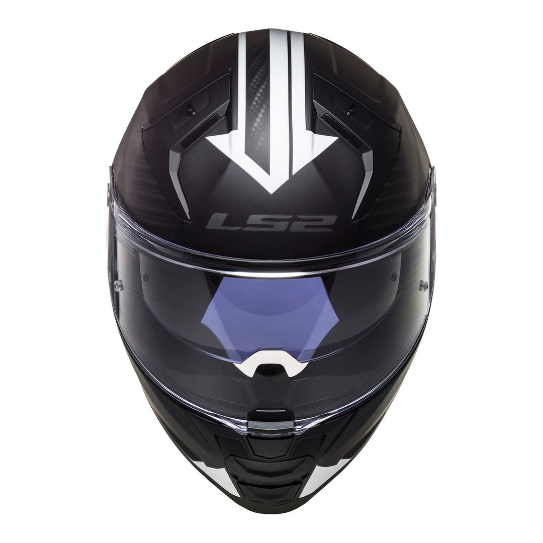 LS2 FF811 Vector II Splitter - Matte Black / White 06