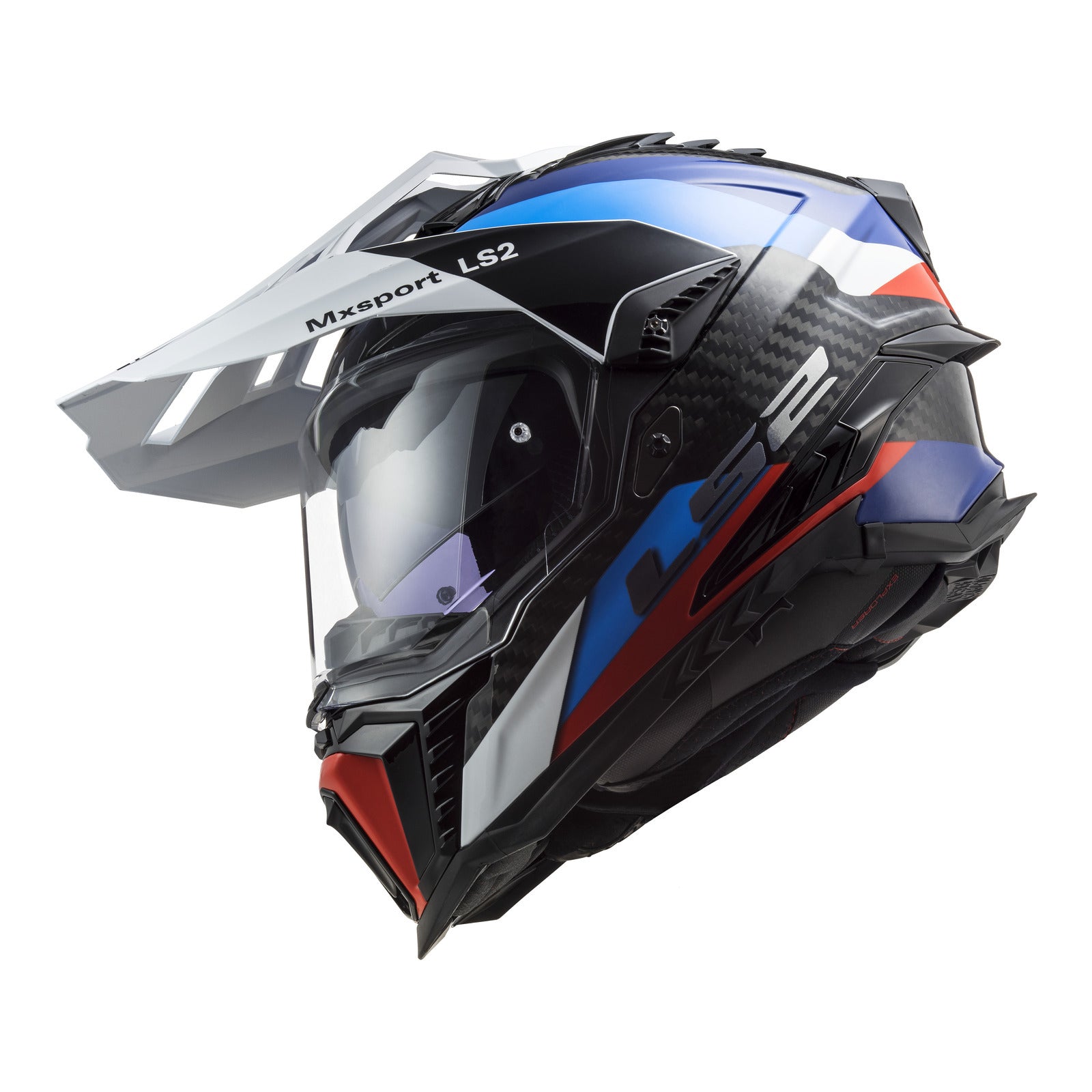 LS2 MX701 Explorer Carbon Frontier Helmet - Black / Blue – LS2