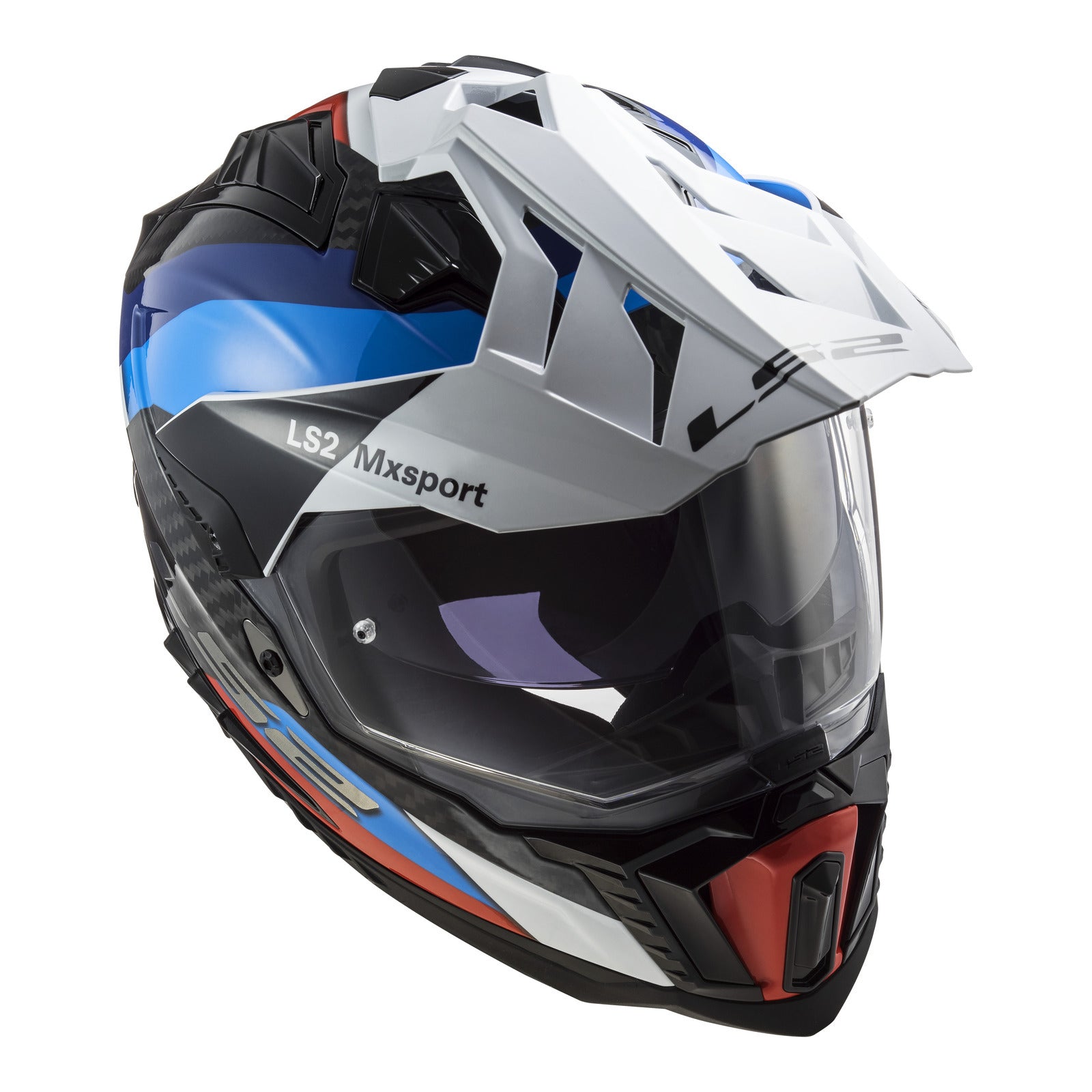 LS2 MX701 Explorer Carbon Frontier Helmet - Black / Blue – LS2