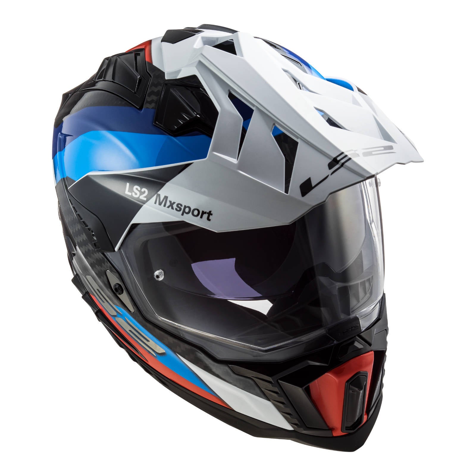 LS2 MX701 Explorer Carbon Frontier Helmet - Black / Blue – LS2