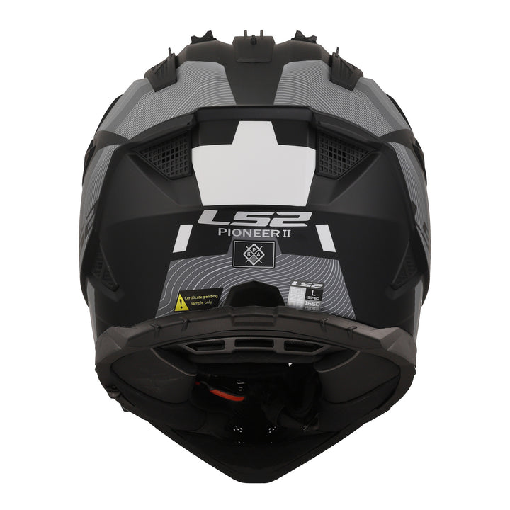 LS2 MX702 Pioneer II Hill Helmet - Matte Black / White 06