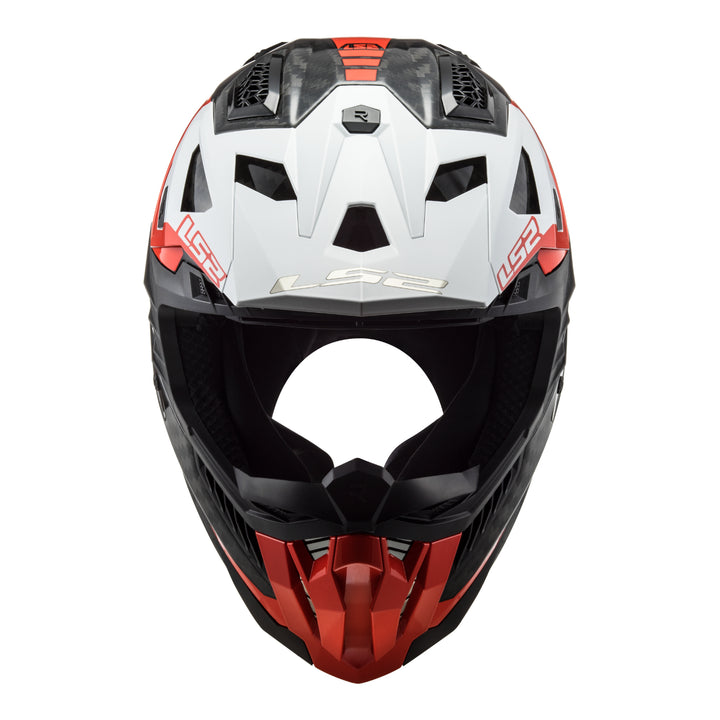 LS2 MX703 X-Force Carbon Helmet - Victory Red / White