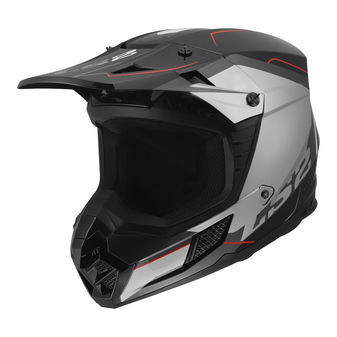 LS2 MX706 COZ Arched Helmet - Black / Silver / Titanium