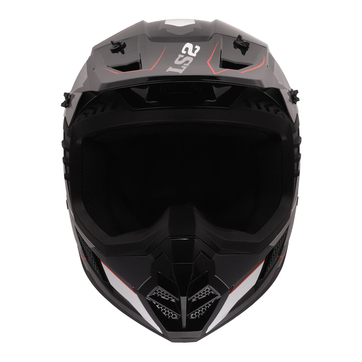 LS2 MX706 COZ Arched Helmet - Black / Silver / Titanium
