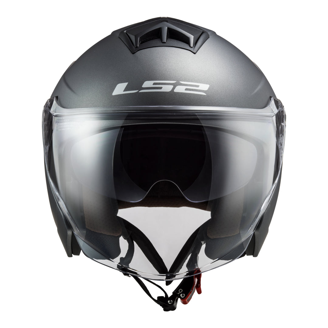 LS2 OF573 Twister II Single Mono Helmet - Matte Titanium